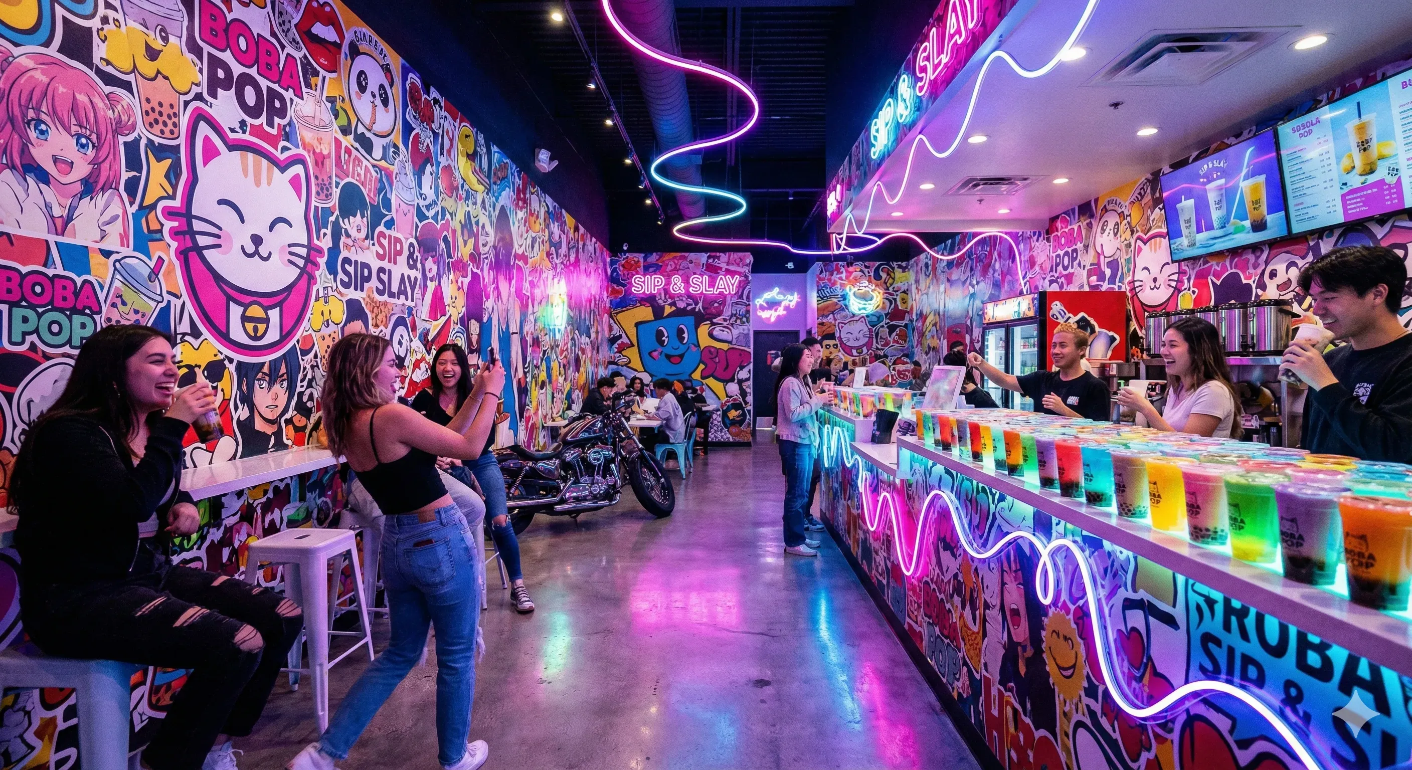 Boba Pop Shop Interior