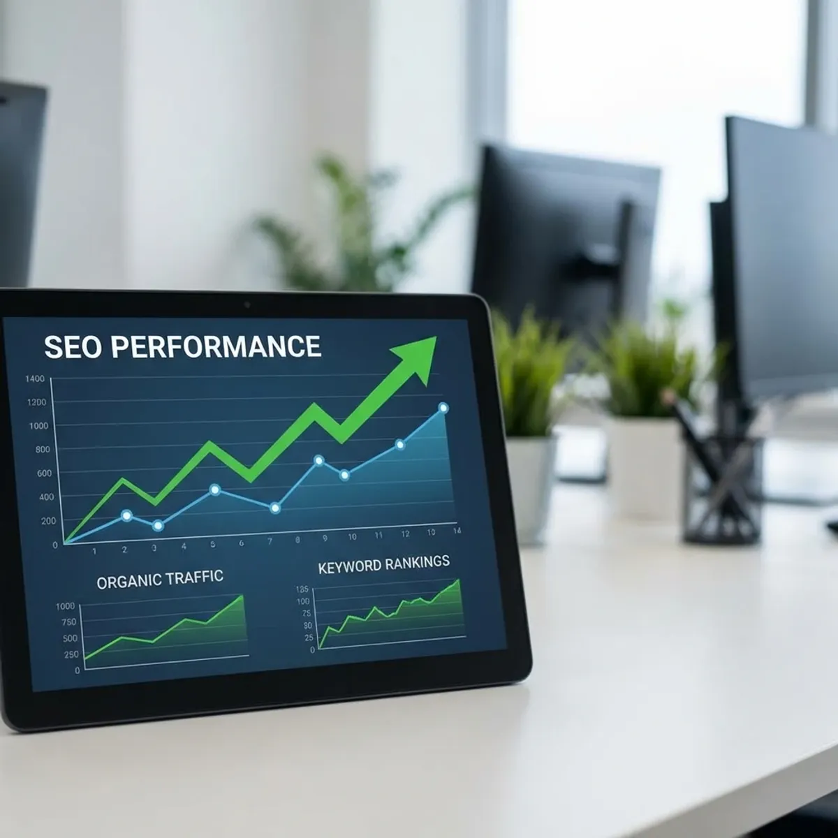 Service landing pages with proof cues.