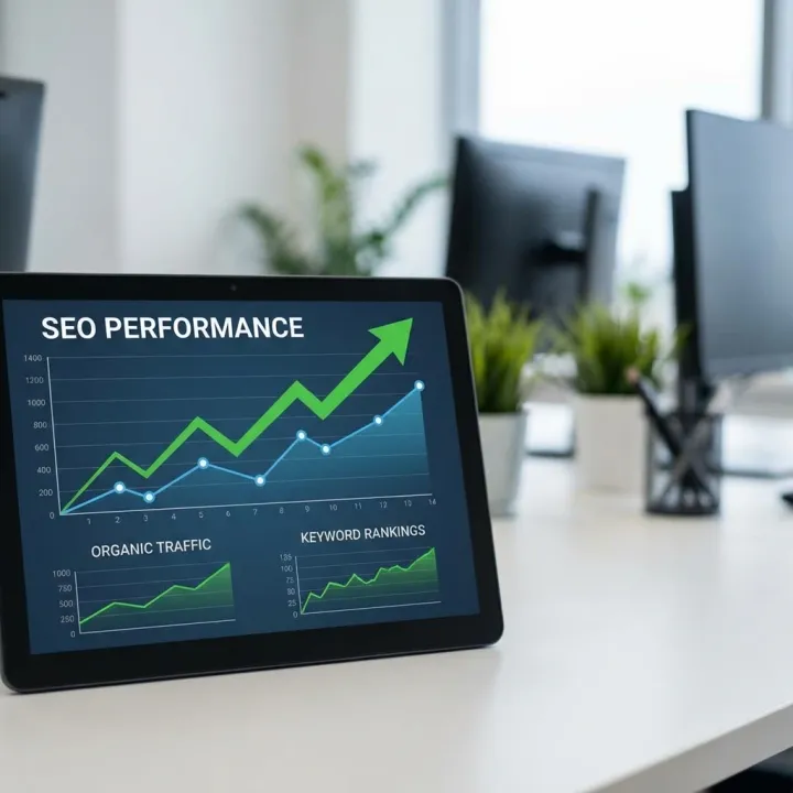 Service landing pages with proof cues.