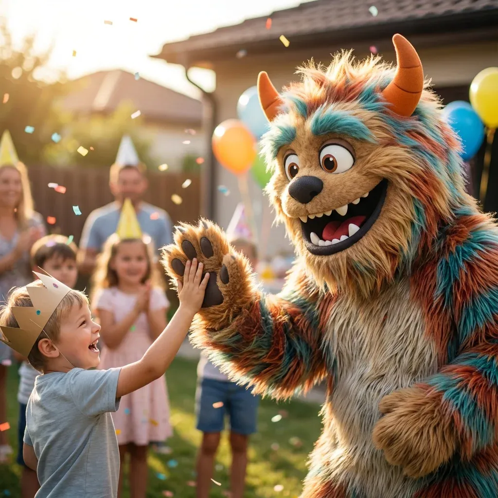 Cute PlayPatch Monster Mascot