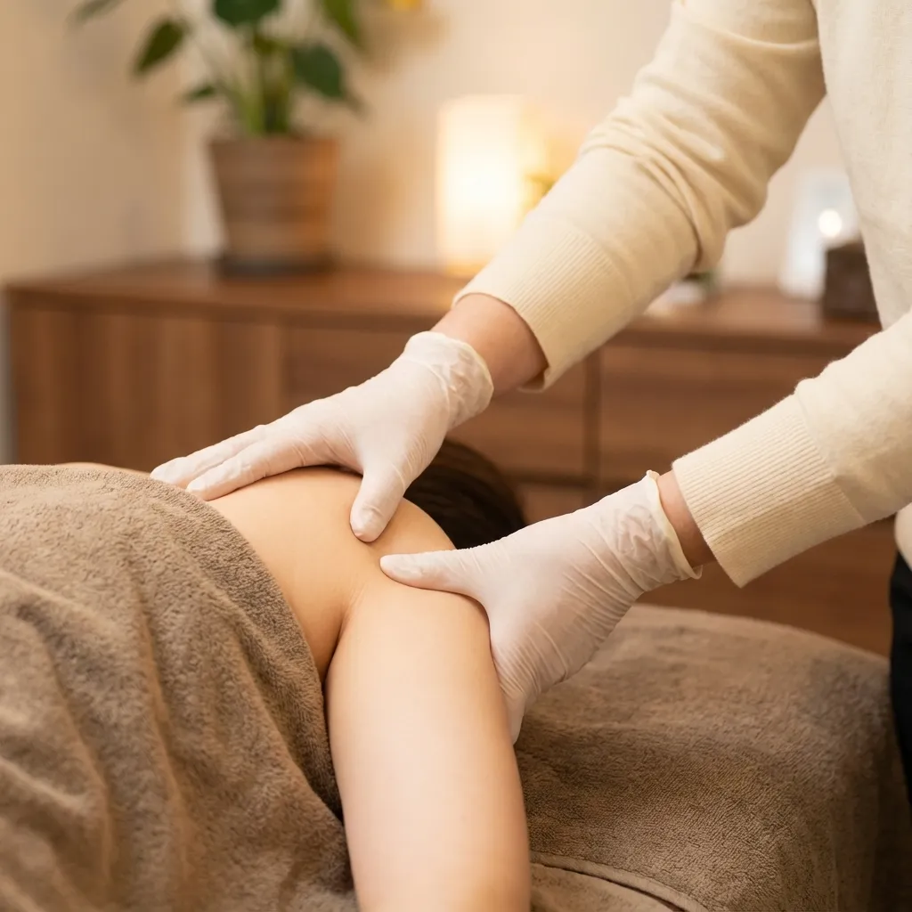 Therapist providing structural integration therapy