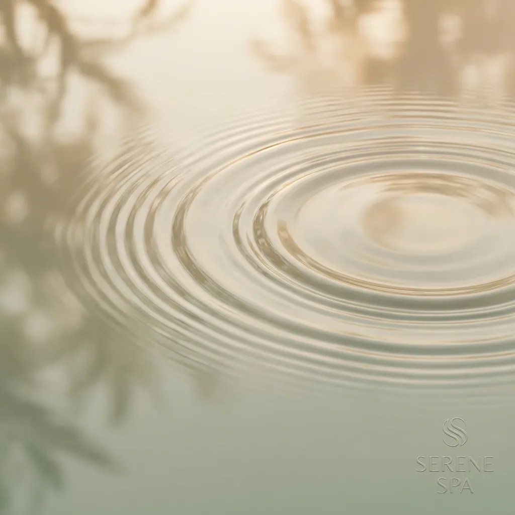 Abstract calming water ripple texture