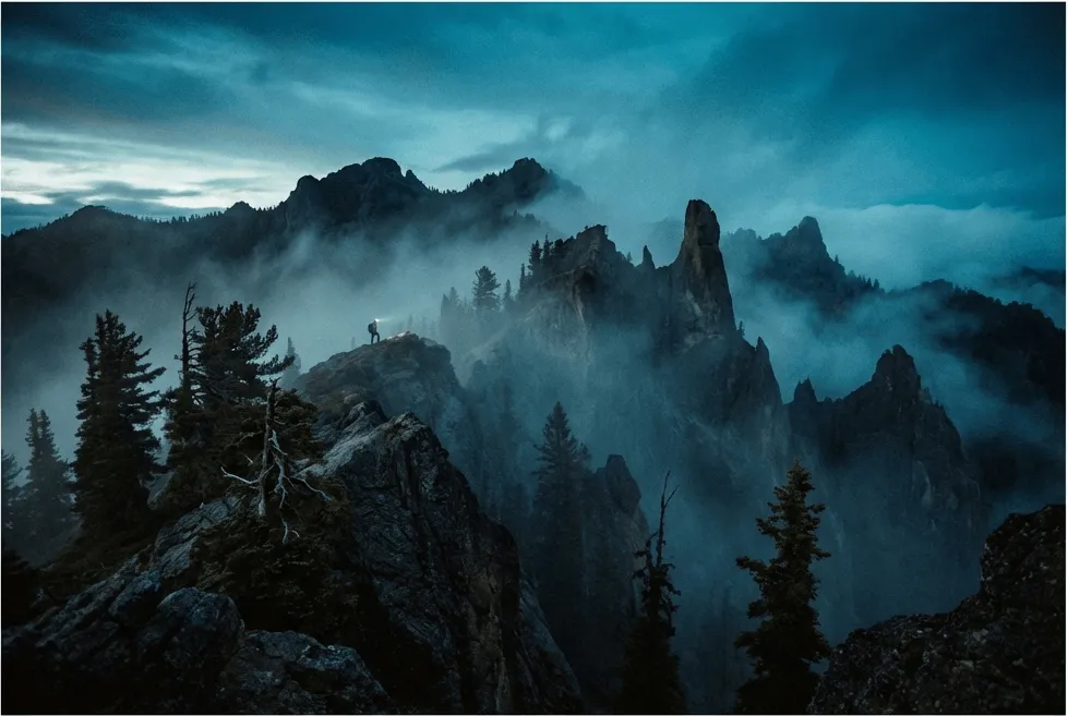 Rugged mountain landscape